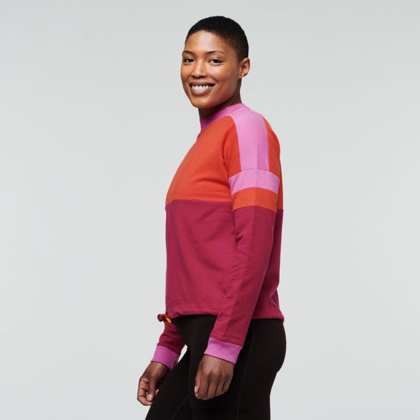 Cotopaxi mulheres moletom bandera desfiladeiro/framboesa roupas JB0R8T54