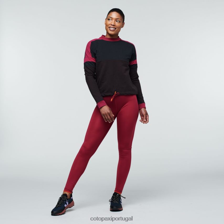 Cotopaxi mulheres moletom bandera preto/caverna roupas JB0R8T55