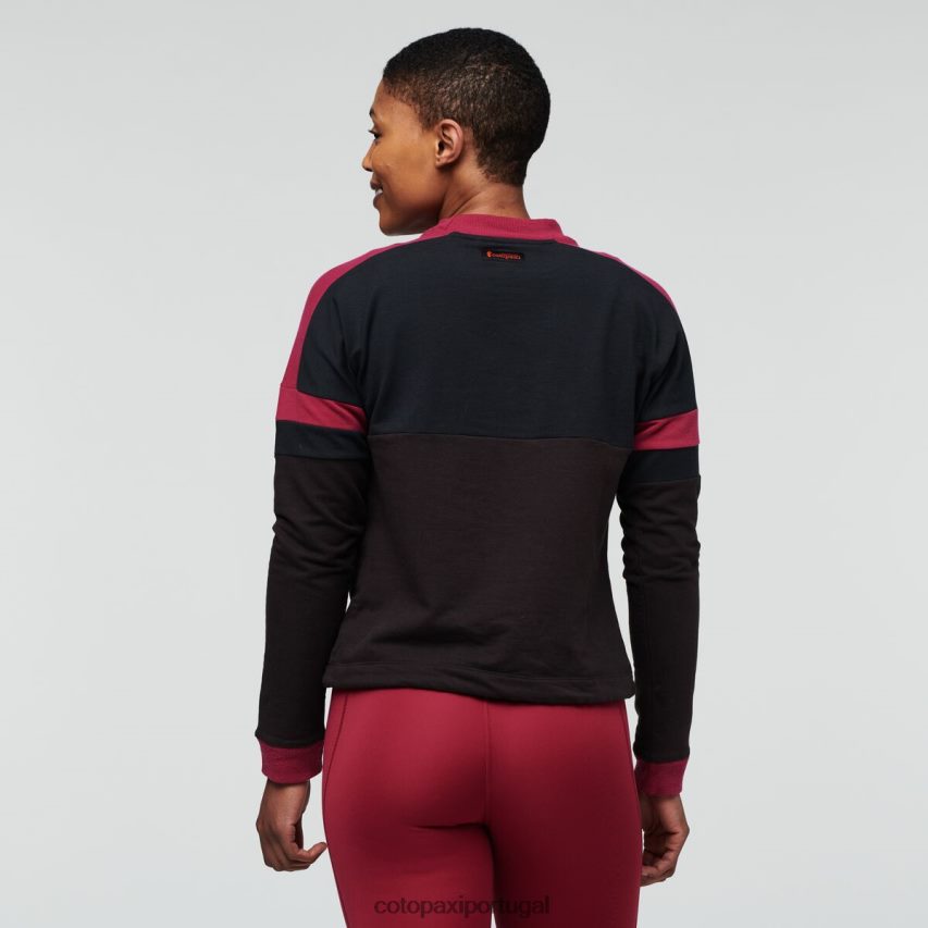 Cotopaxi mulheres moletom bandera preto/caverna roupas JB0R8T55